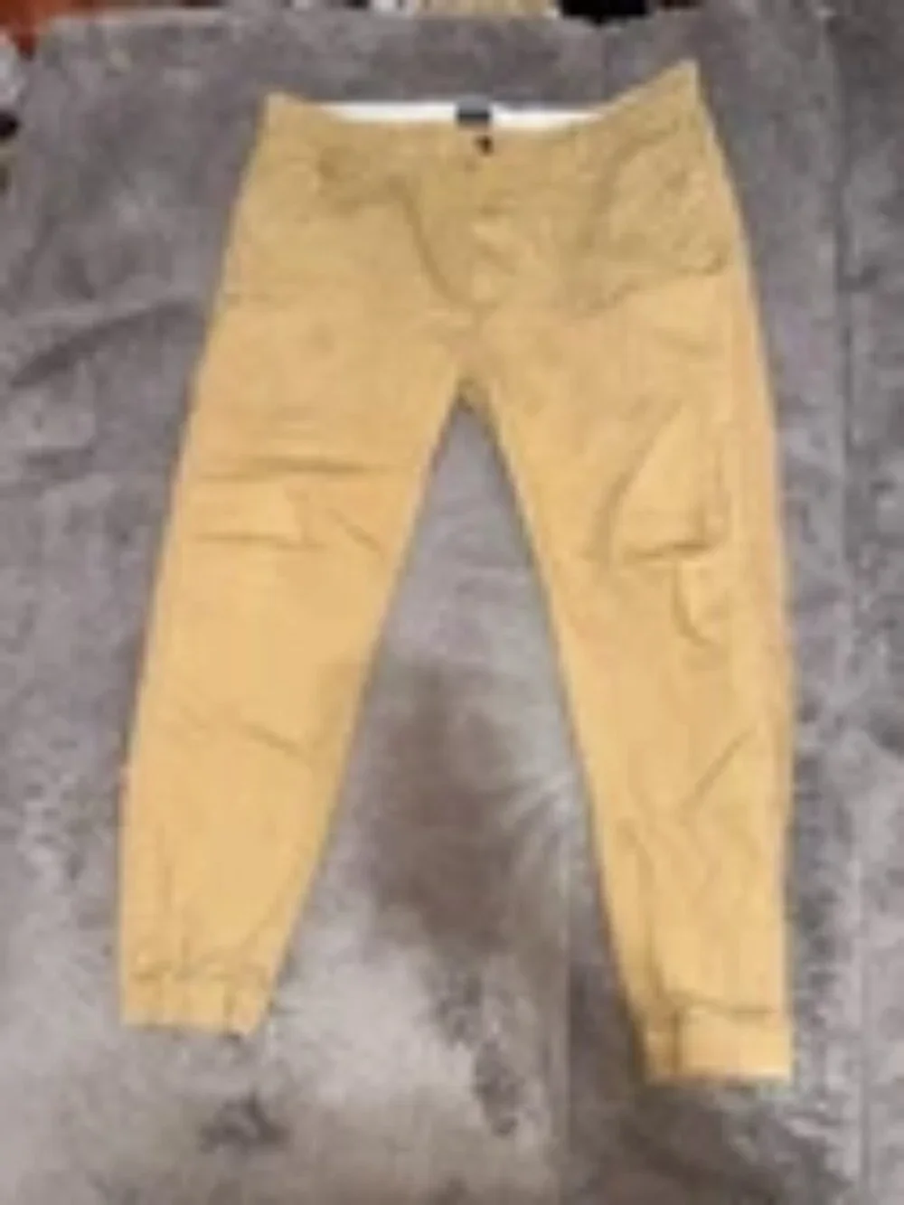 Levi Strauss & Co Twill Jogger Pants Men's 34x30 Tan Ankle Elastic Casual